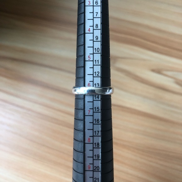 Sterling silver Lemon Crysoprase ring- size 6 - Picture 7 of 8